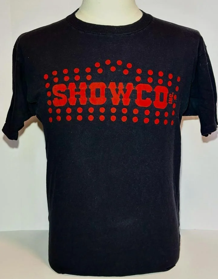 Showco Inc. Who Autumn Tour 1976 shirt (red on black; velvet flocking - courtesy Jason Gifford