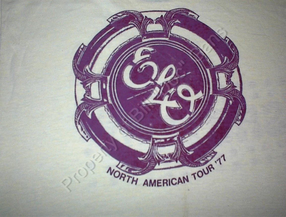 ELO Part II 1991 crew shirt, back view, from the Showco archive.