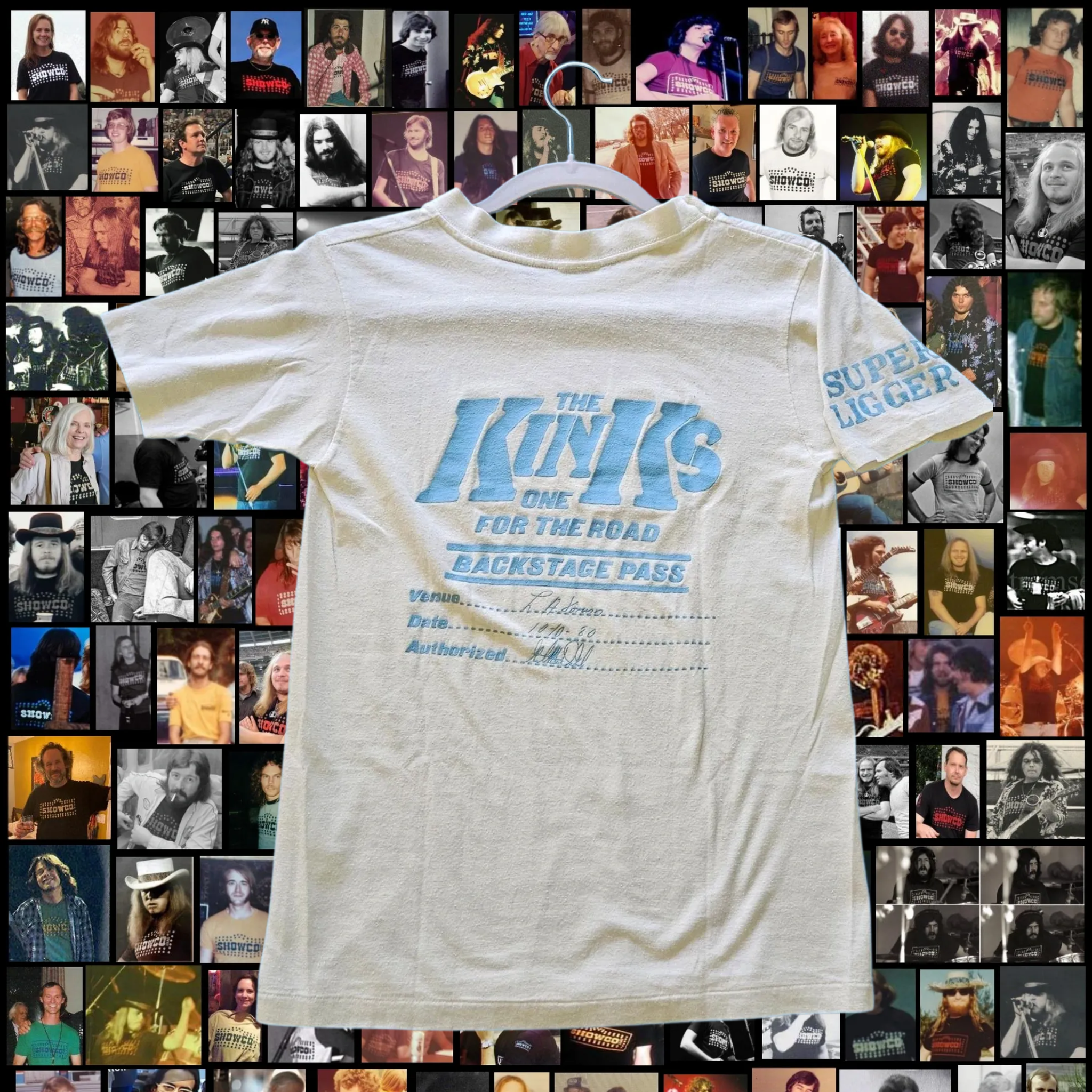 The Kinks Showco Super Ligger Crew Shirt-1980