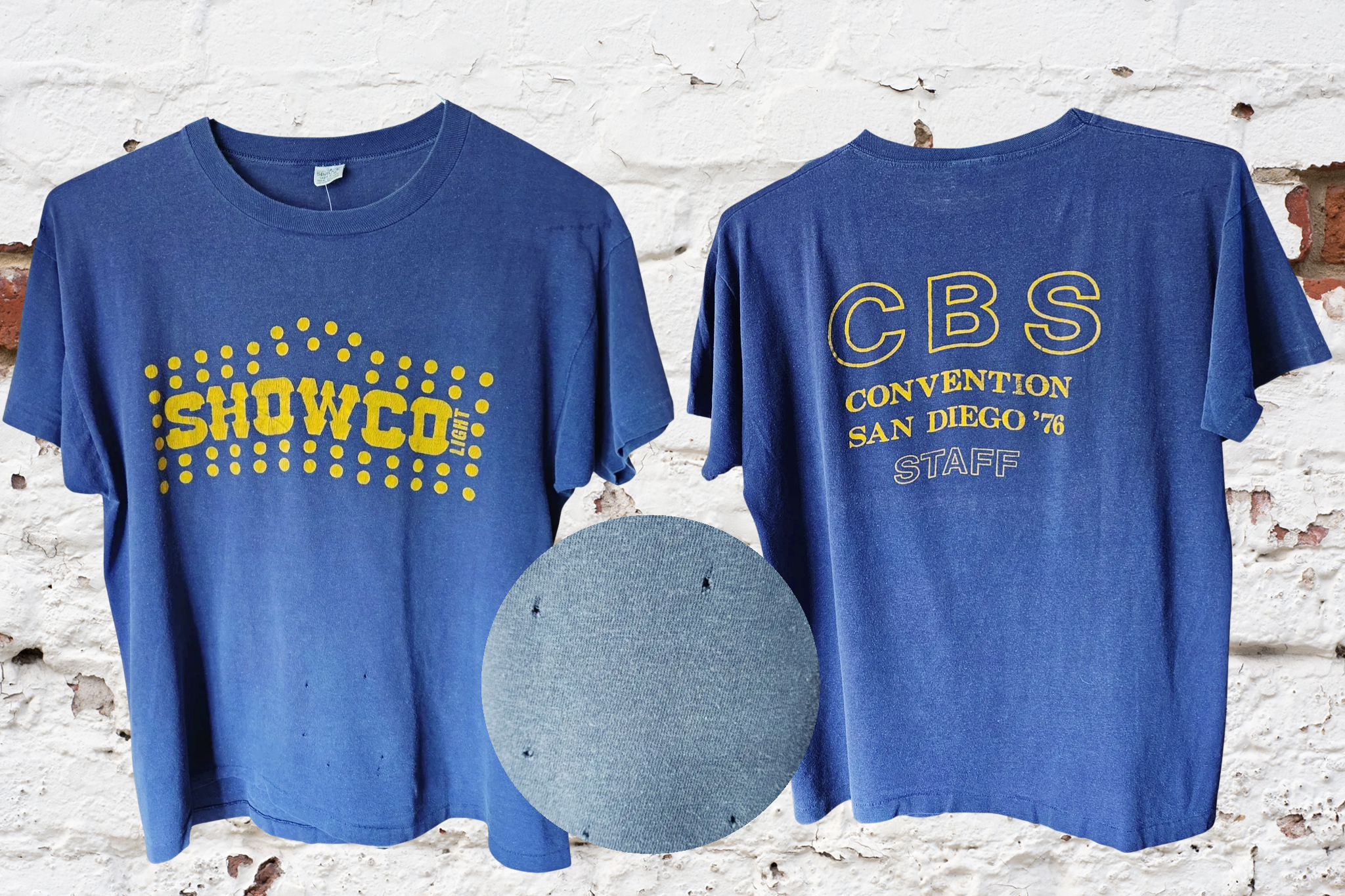 Showco Light CBS Convention San Diego 1976 STAFF shirt - courtesy of Lewis Lee