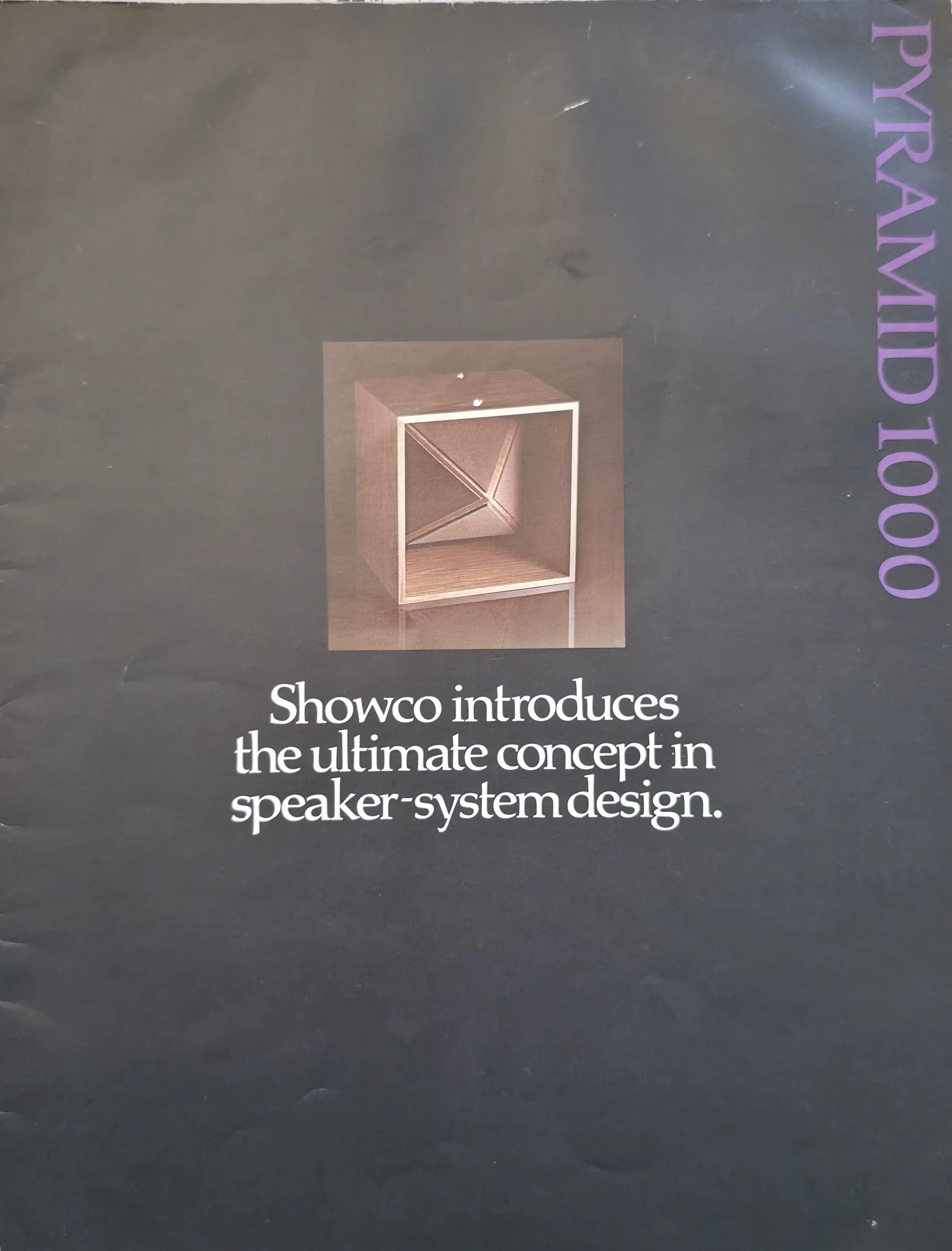 Showco Pyramid 1000 loudspeaker-system brochure - front cover.
