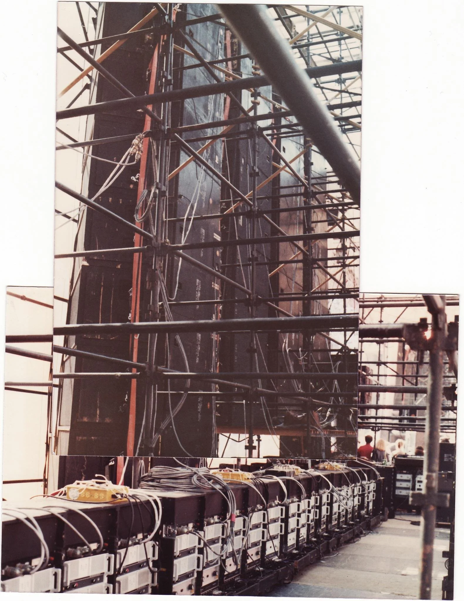 Showco speaker tower on The Rolling Stones’ 1981 tour.