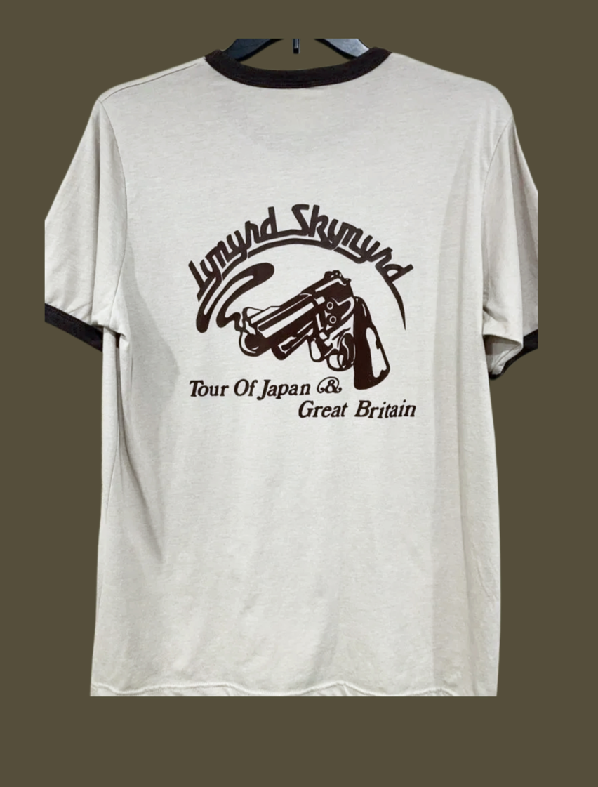Showco Inc. Lynyrd Skynyrd Tour of Japan & Great Britain ringer tee