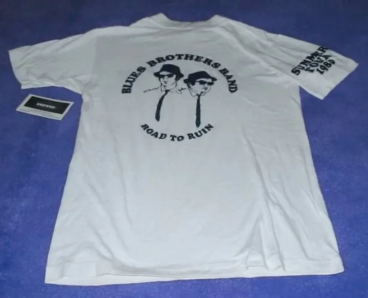 Showco Blues Brothers Band Road to Ruin Summer Tour 1981 shirt - courtesy of Jan Griffin 