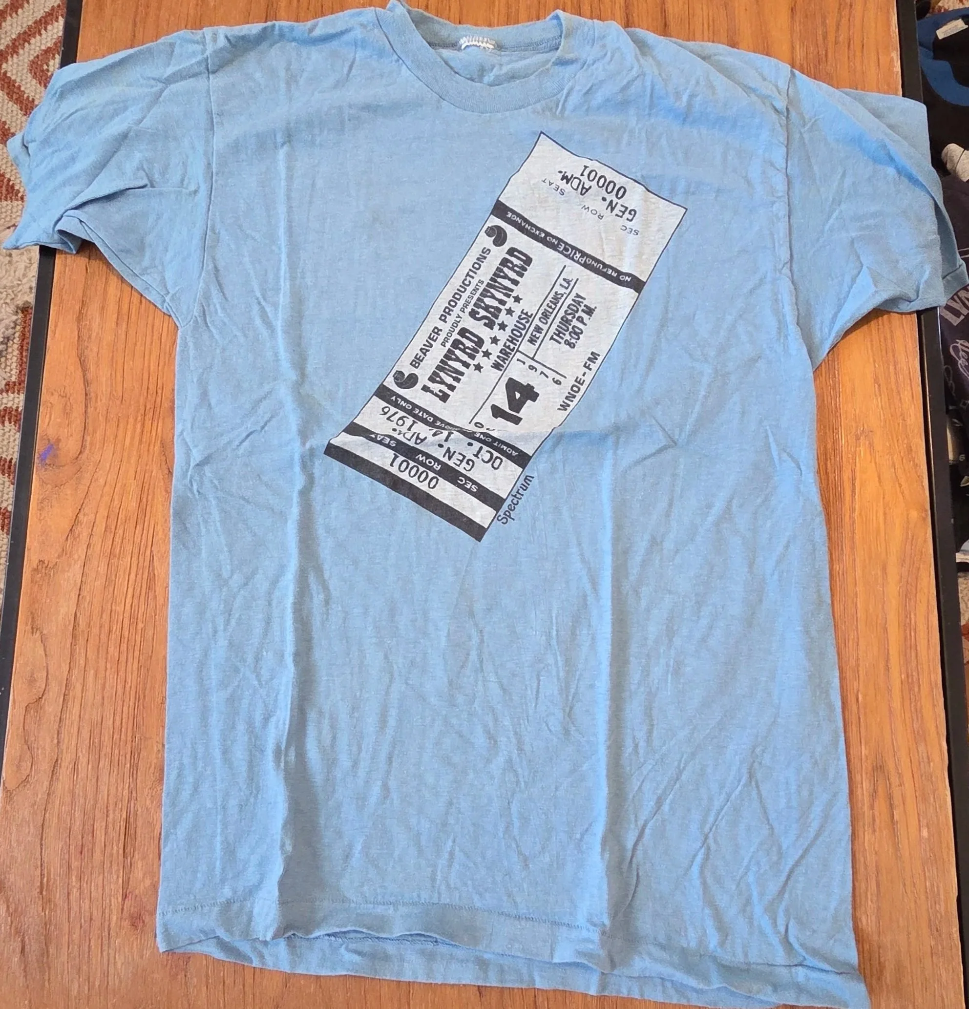 1976 Lynyrd Skynyrd T-shirt-courtesy of the Sizemore estate
