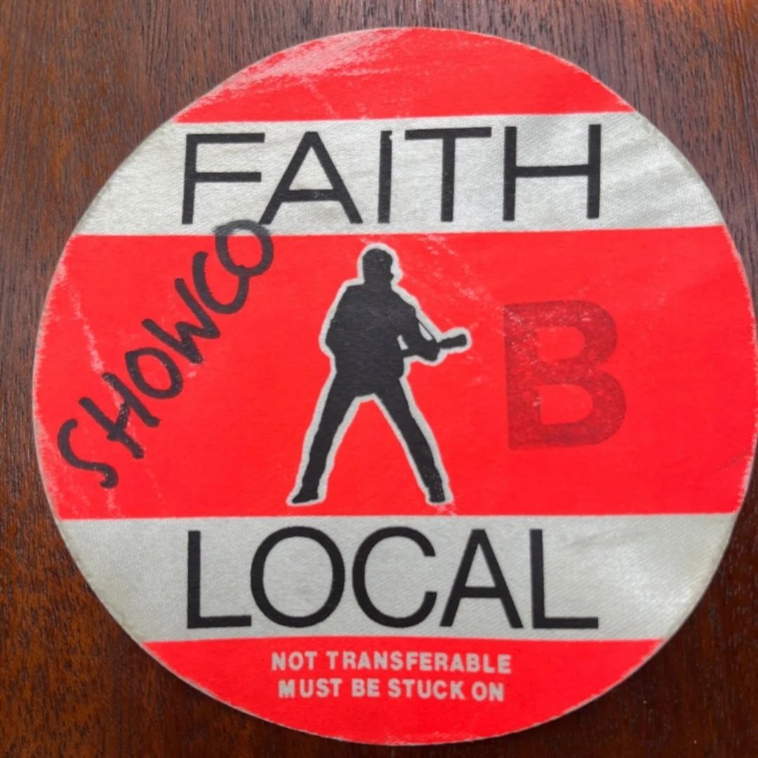 1988 George Michael Faith Tour Backstage Pass