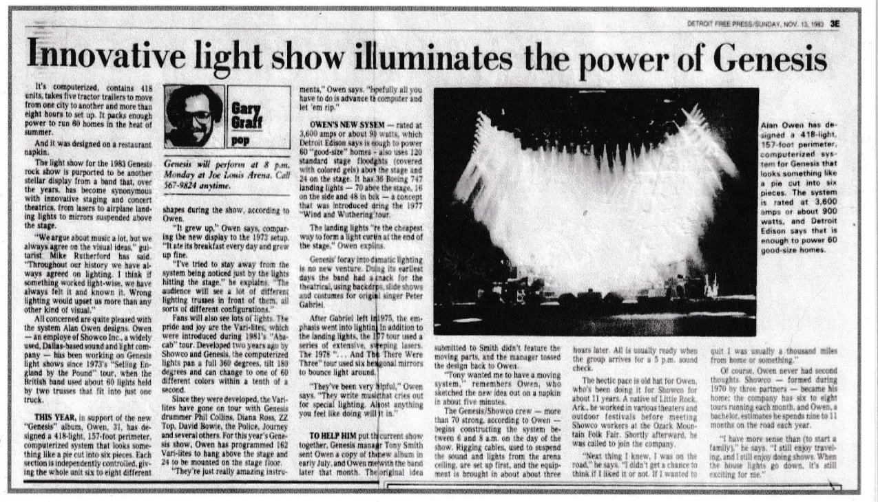 11/13/1983 Detroit Free Press - Genesis Article