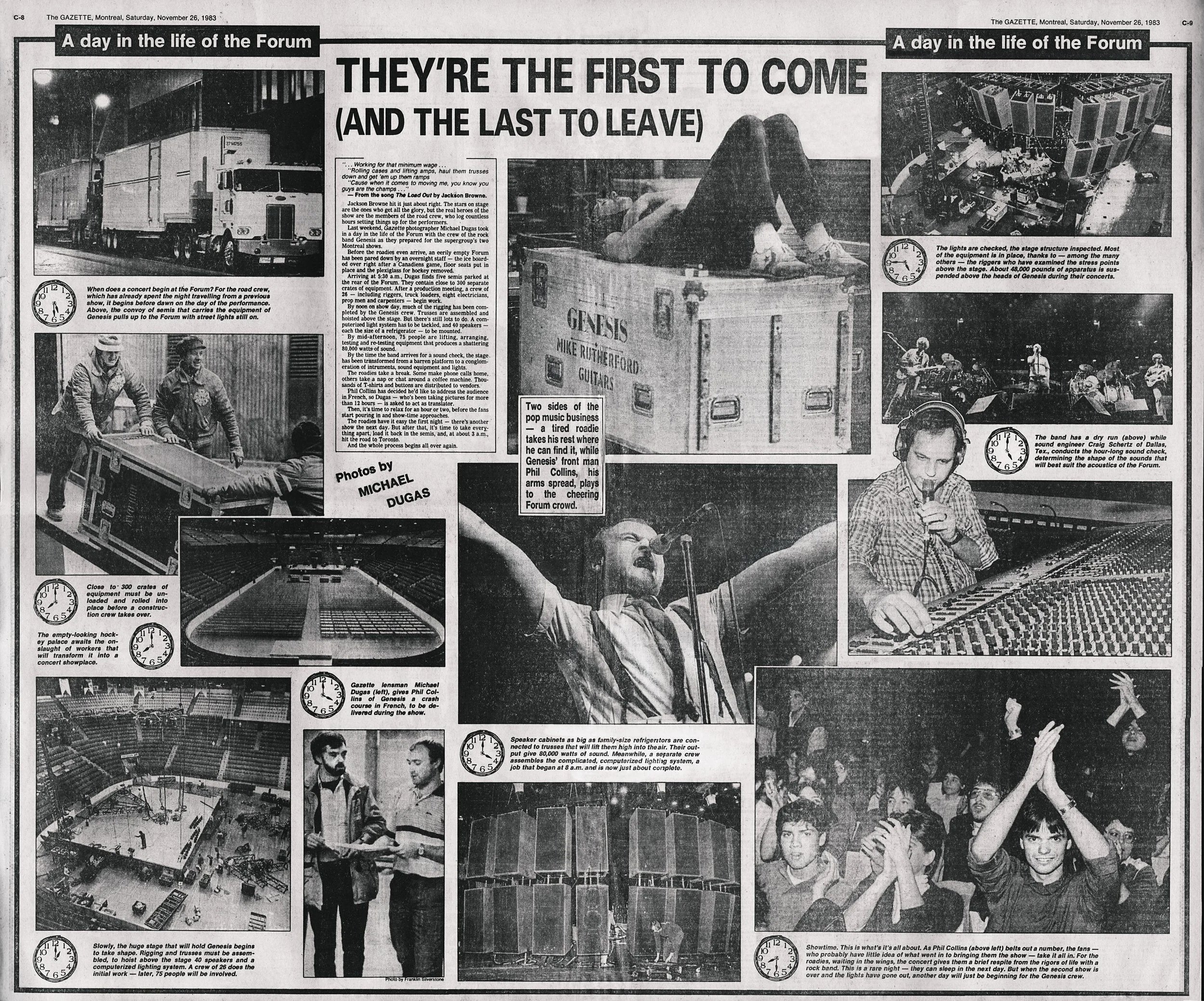11/26/1983 Montreal Gazette- Genesis, Craig Schertz