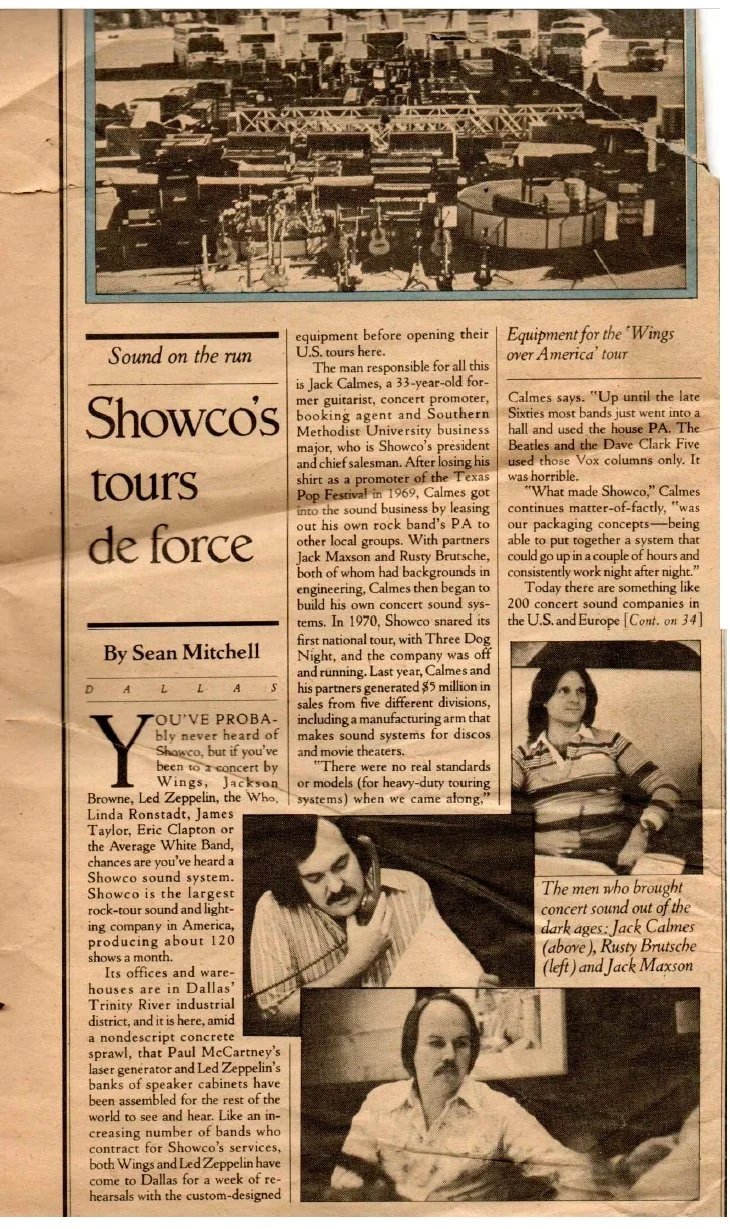 SHOWCO'S Tour deForce article-Robert Gershenfeld-1976 (1)