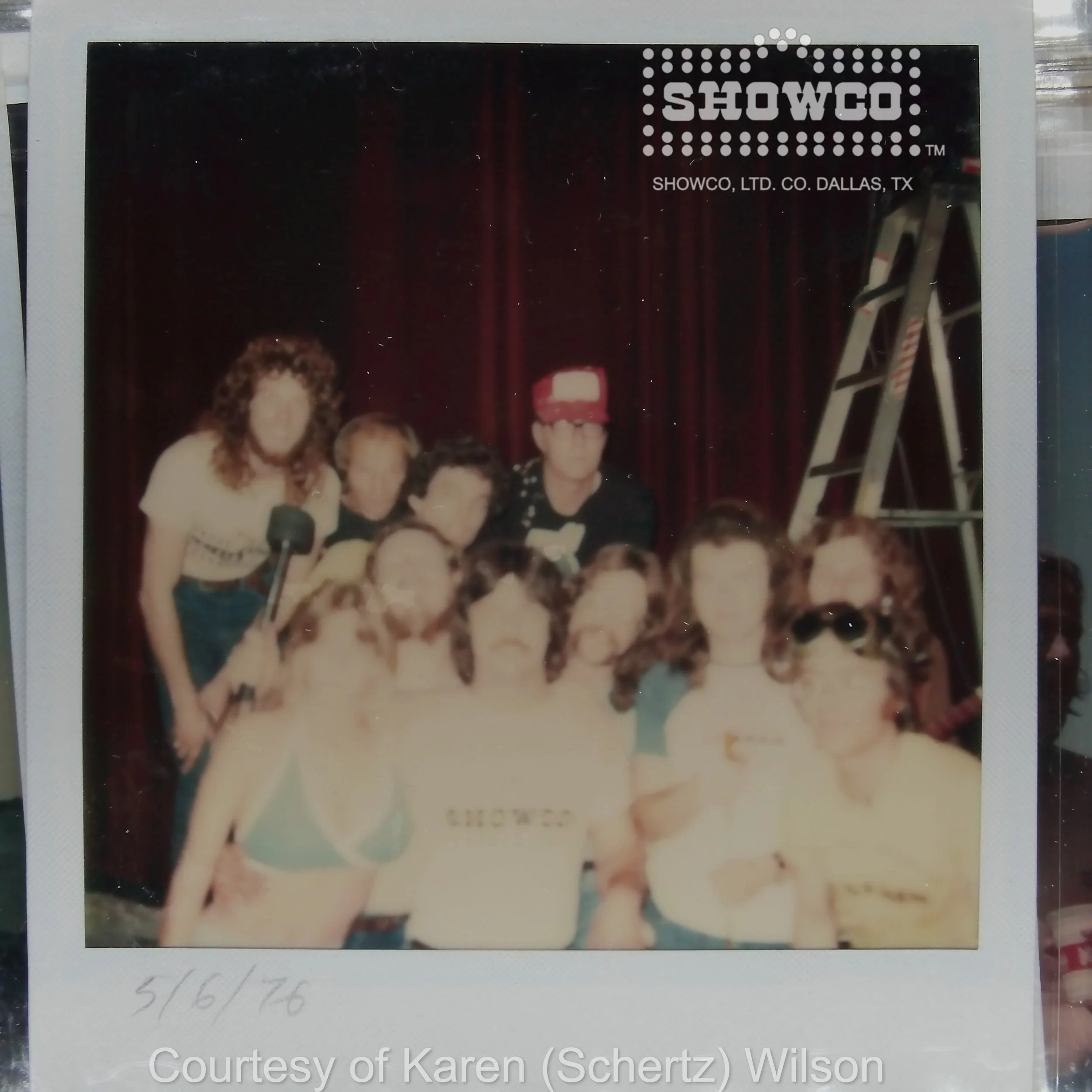 5-6-1976 Genesis Crew Showco shirt 