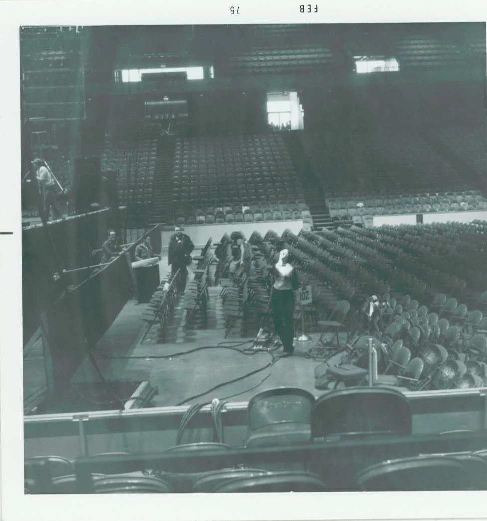 Led Zeppelin 1975 - Zoe Paine sound basket in air