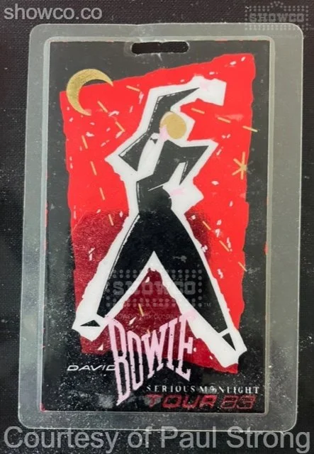 1983 David Bowie Serious Moonlight Tour Laminate