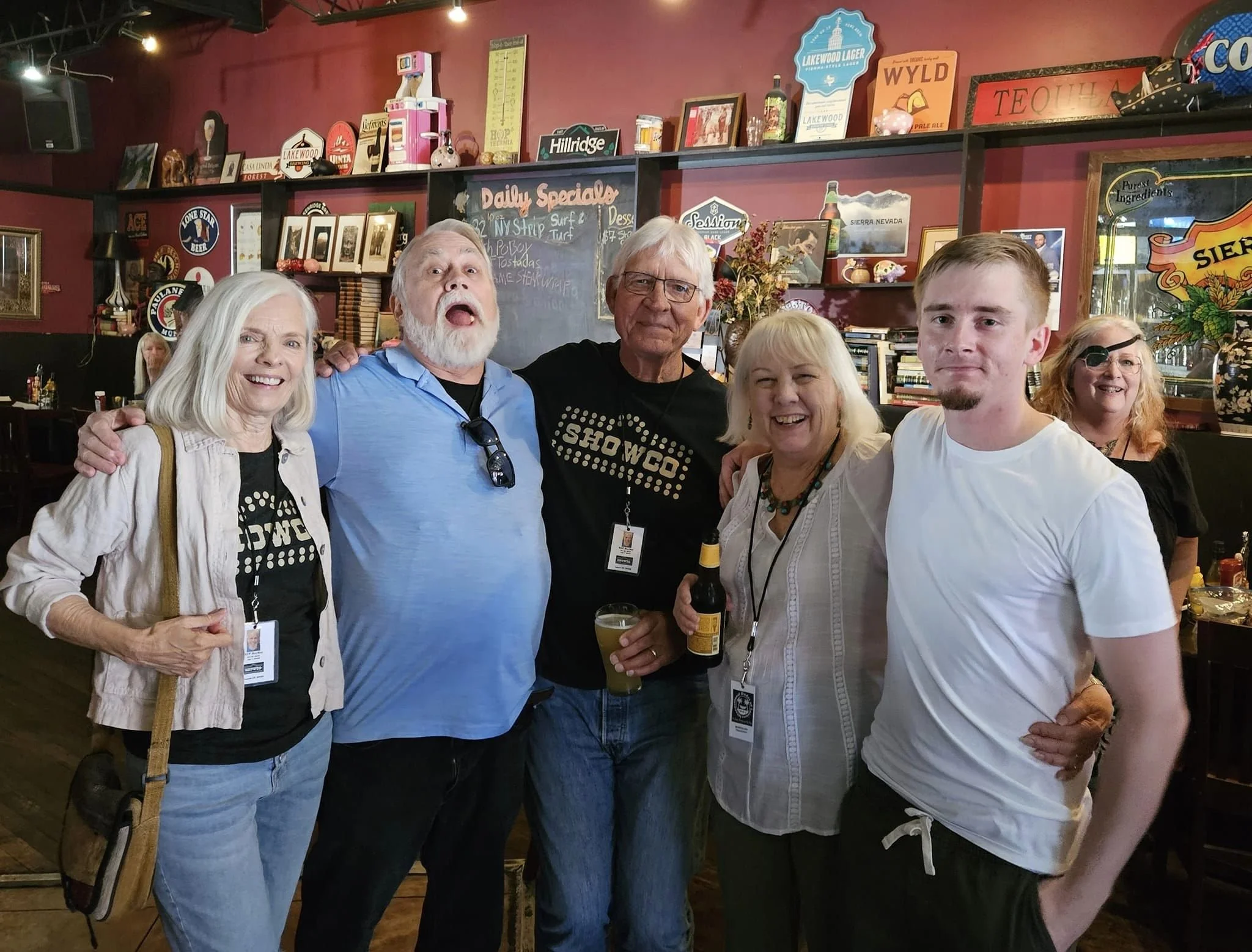 Becky, Robin, Jim. Rosemary, Adrian - Roy Snyder's Memorial