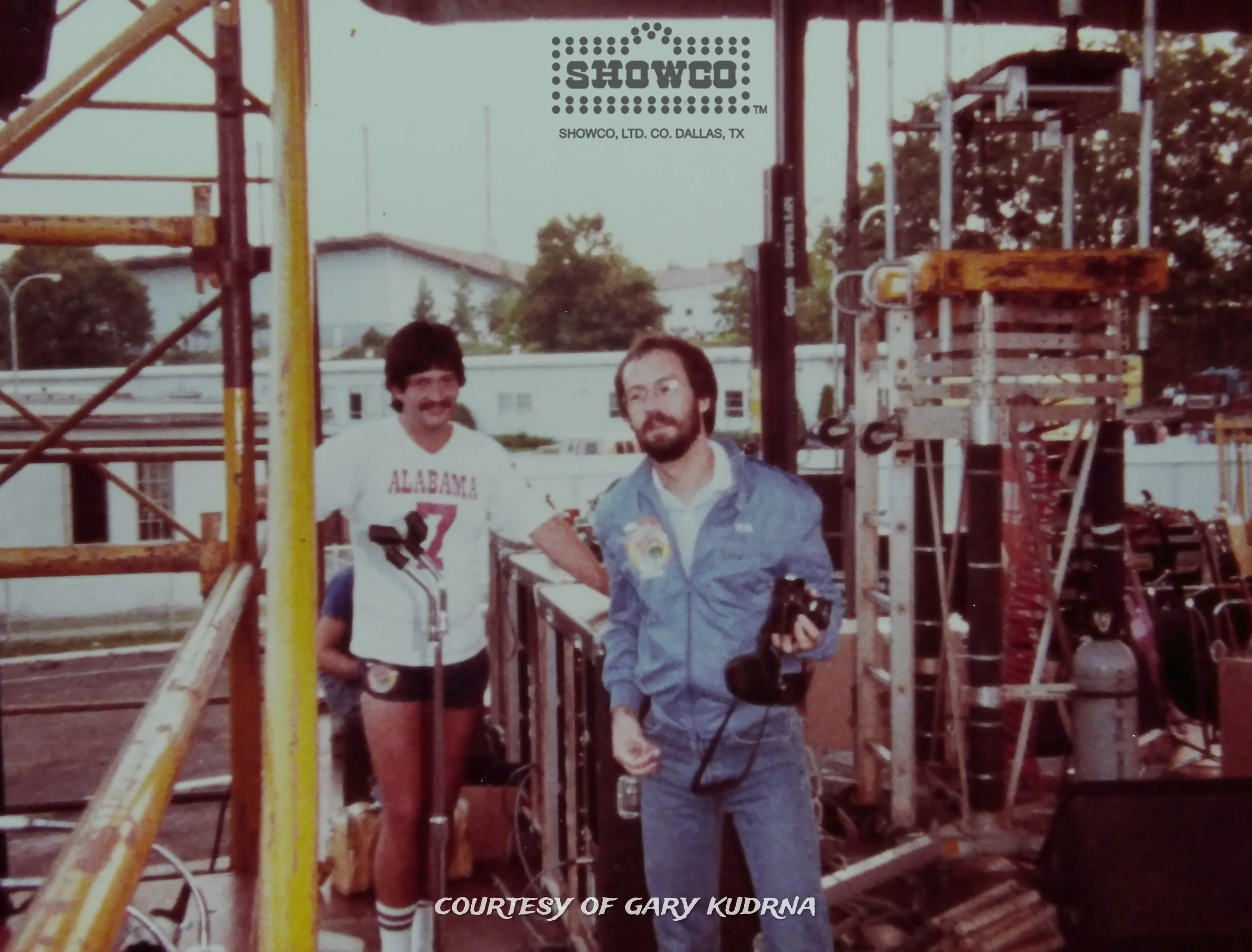 Michael Meros, Beach Boys keyboardist, promoter Mike Crowley on left