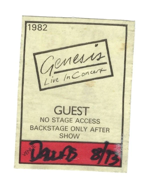 Genesis Guest 8/13/1982 Pass