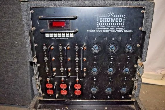 Showco power distribution panel.