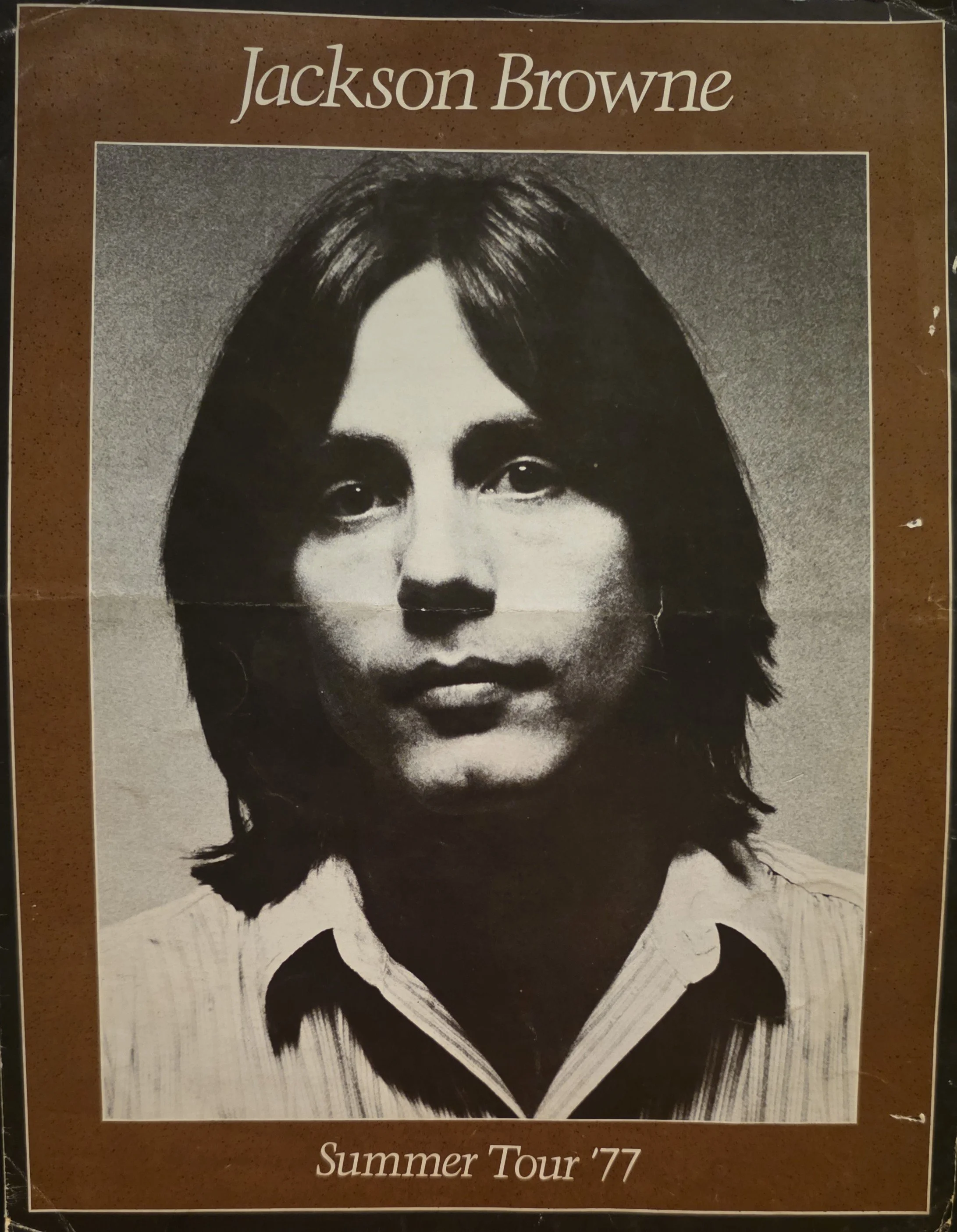 Jackson Browne Summer Tour '77 Program Cover - Running On Empty Tour - courtesy of Doc Gans