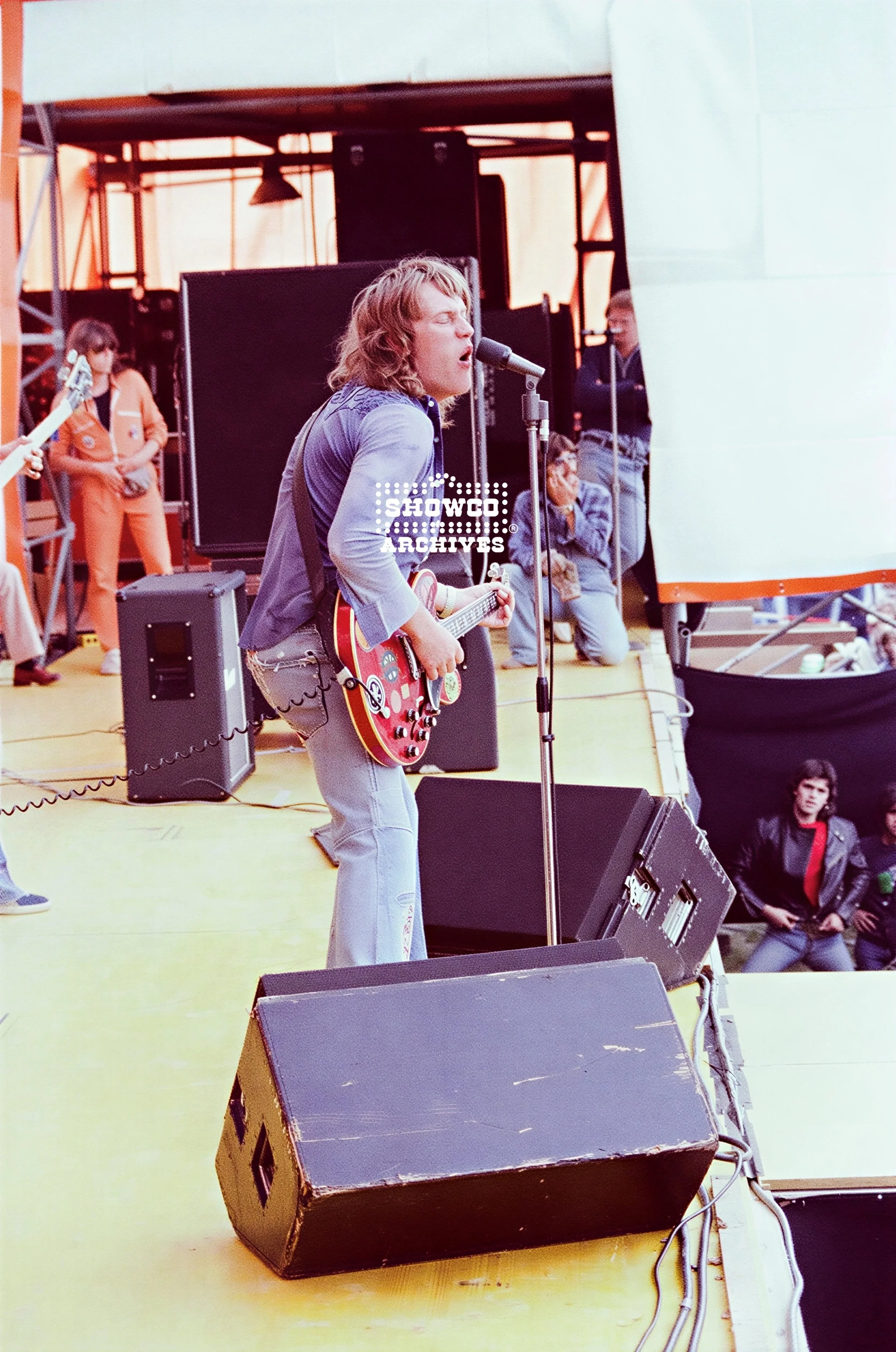 Alvin Lee performs at Summertime Open Air Festival, Ulm, Germany, 1978. Courtesy of the Showco Archives.