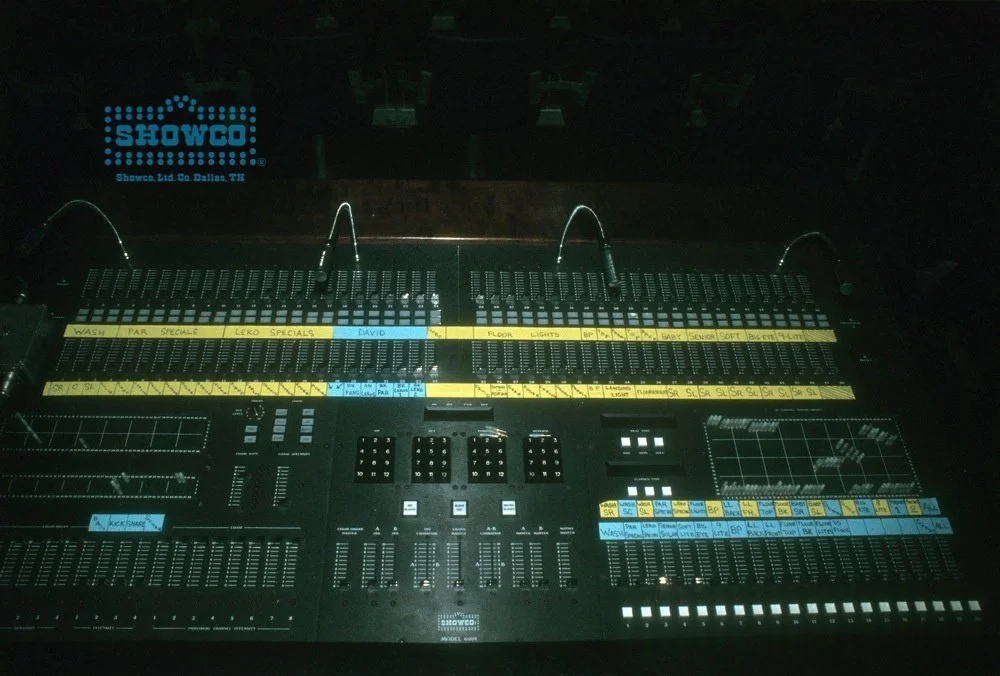 Bowie-78-Showco Lighting Console- courtesy Jands Pty Limited