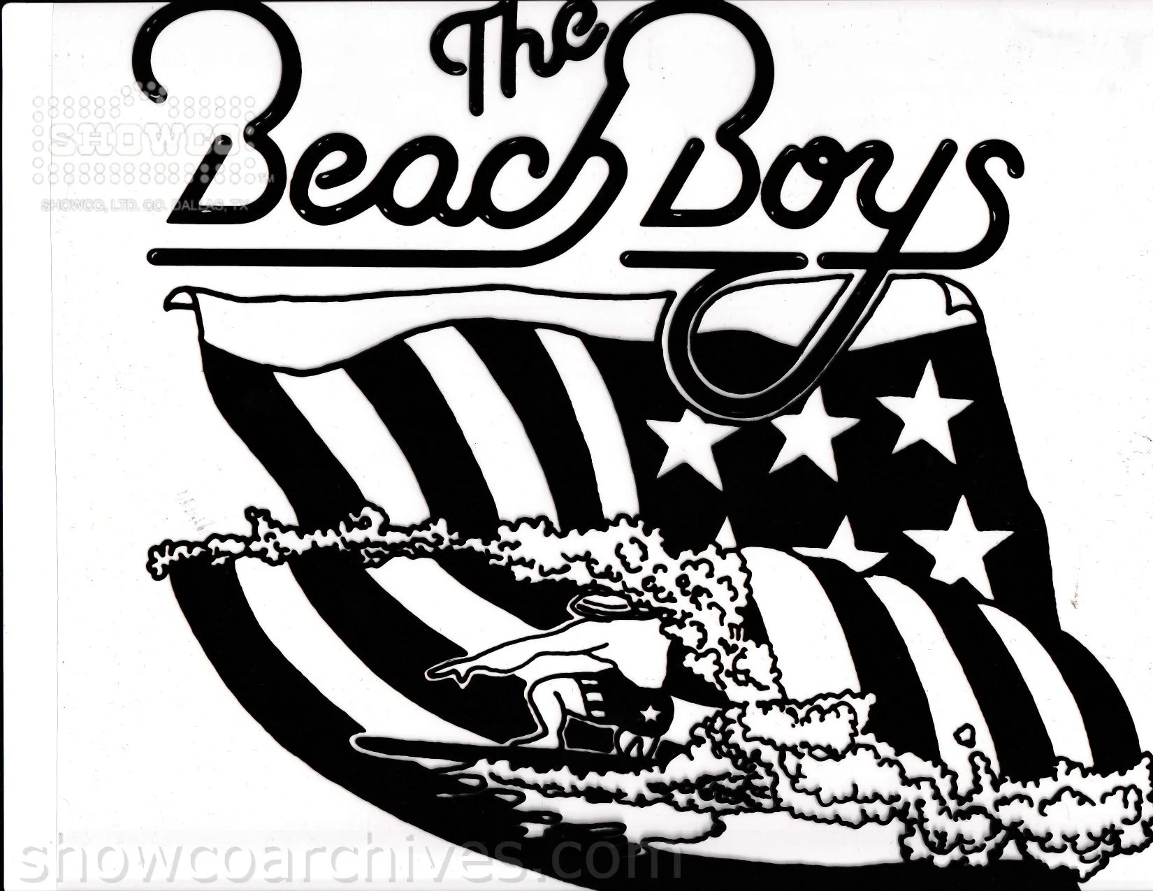 Denton Tom Monogram film positive of The Beach Boys 1983