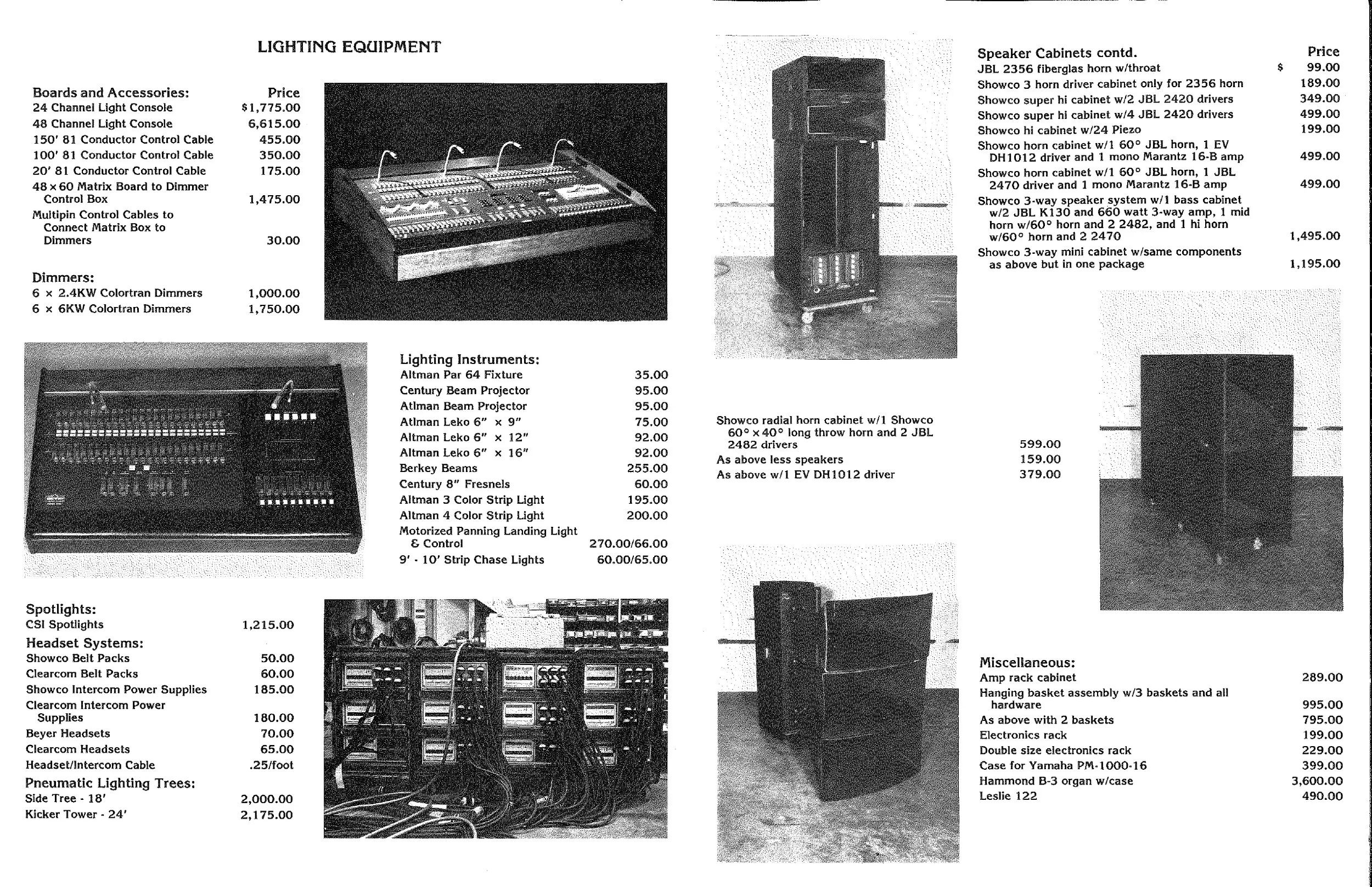 Showco Garage Sale Flyer