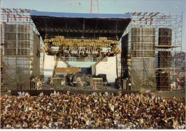 Showco Prism sound system at Texxas Jam, 1987 — Aerosmith.