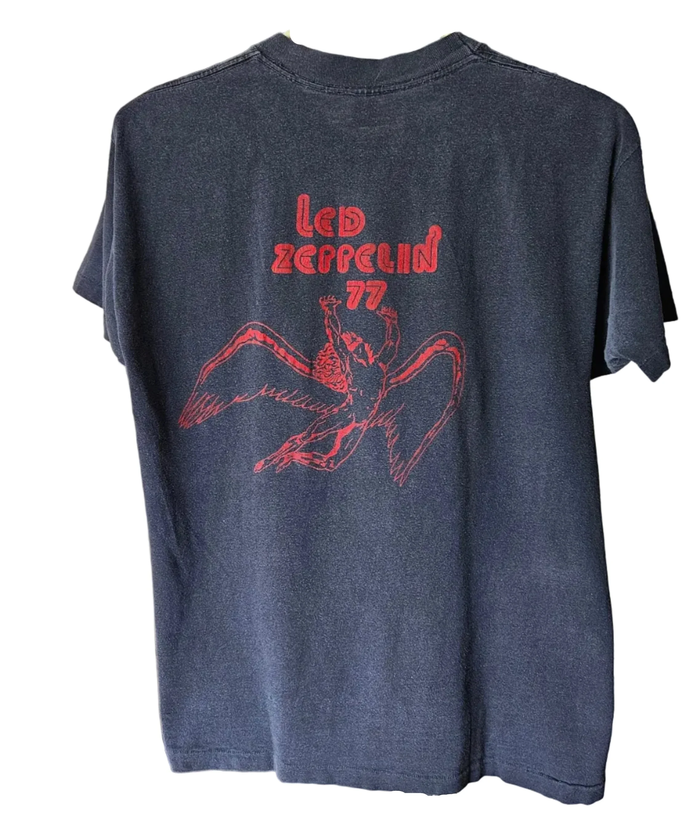 Showco Led Zeppelin '77 (red on black) shirt-courtesy Lewis Lee