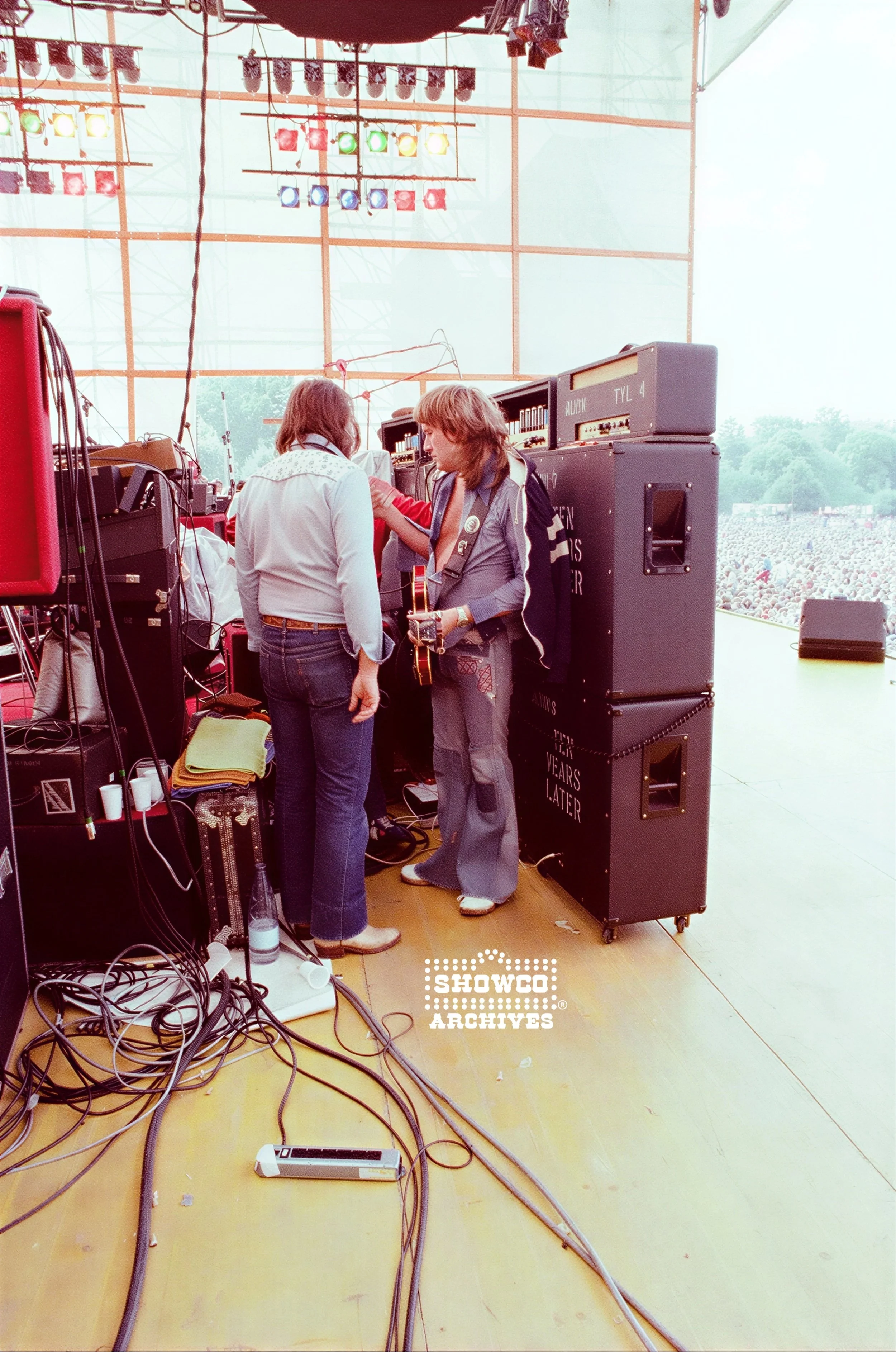 Alvin Lee side stage at Summertime Open Air Festival, Ulm, Germany, 1978. Courtesy of the Showco Archives.