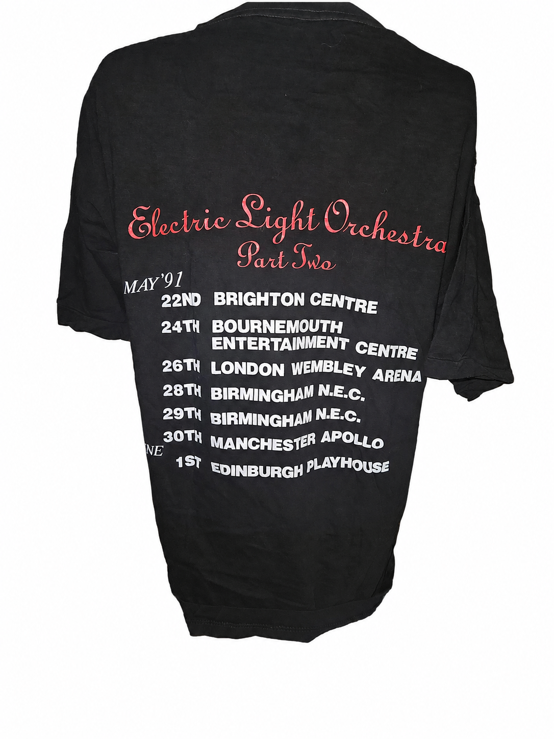 ELO Part II 1991 shirt from Mike Ponczek’s collection.