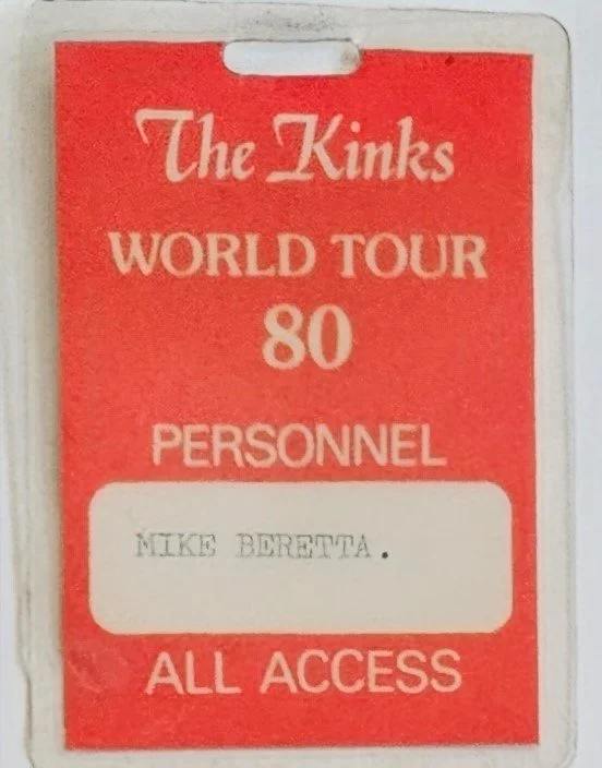 The Kinks World Tour 1980 Personnel Laminate