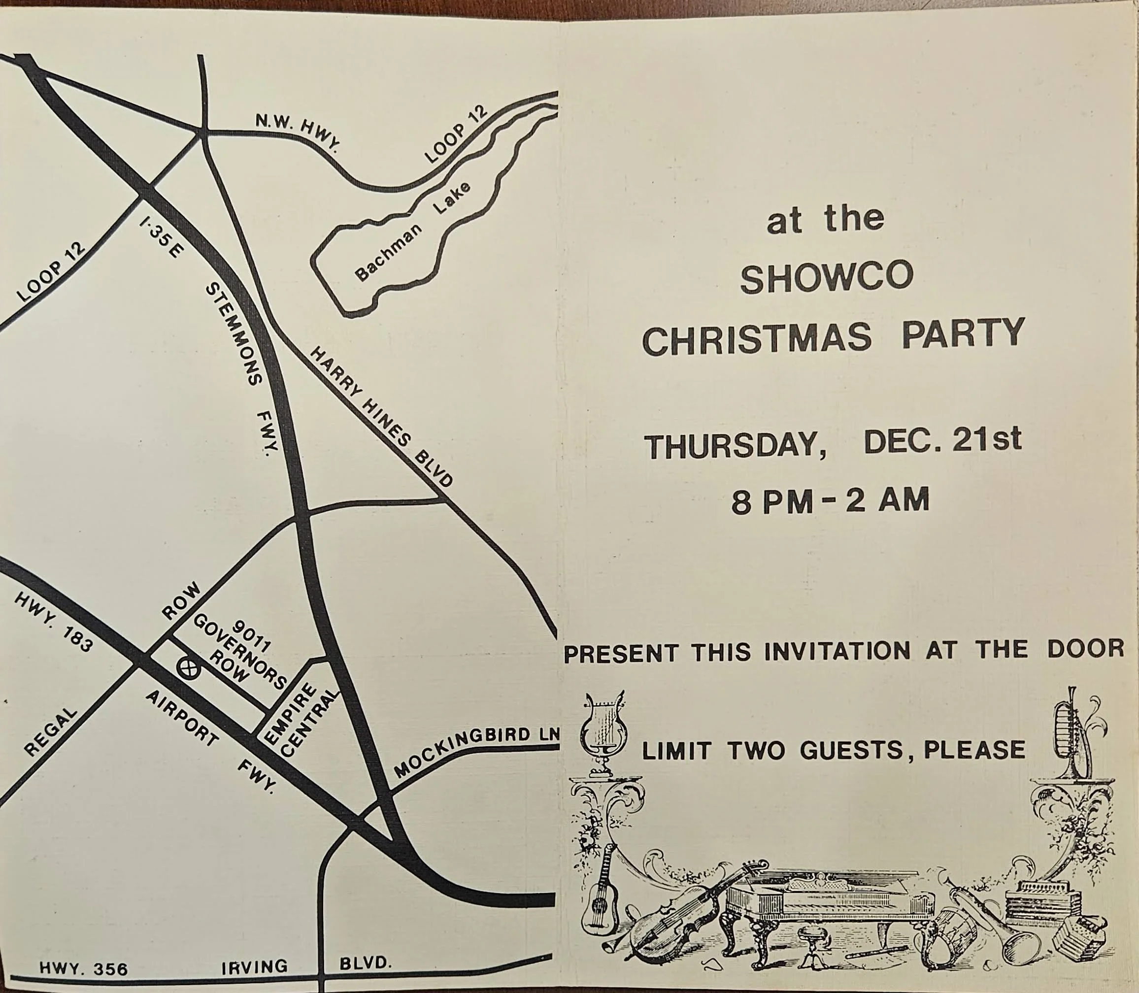 Showco Christmas Party Invitation