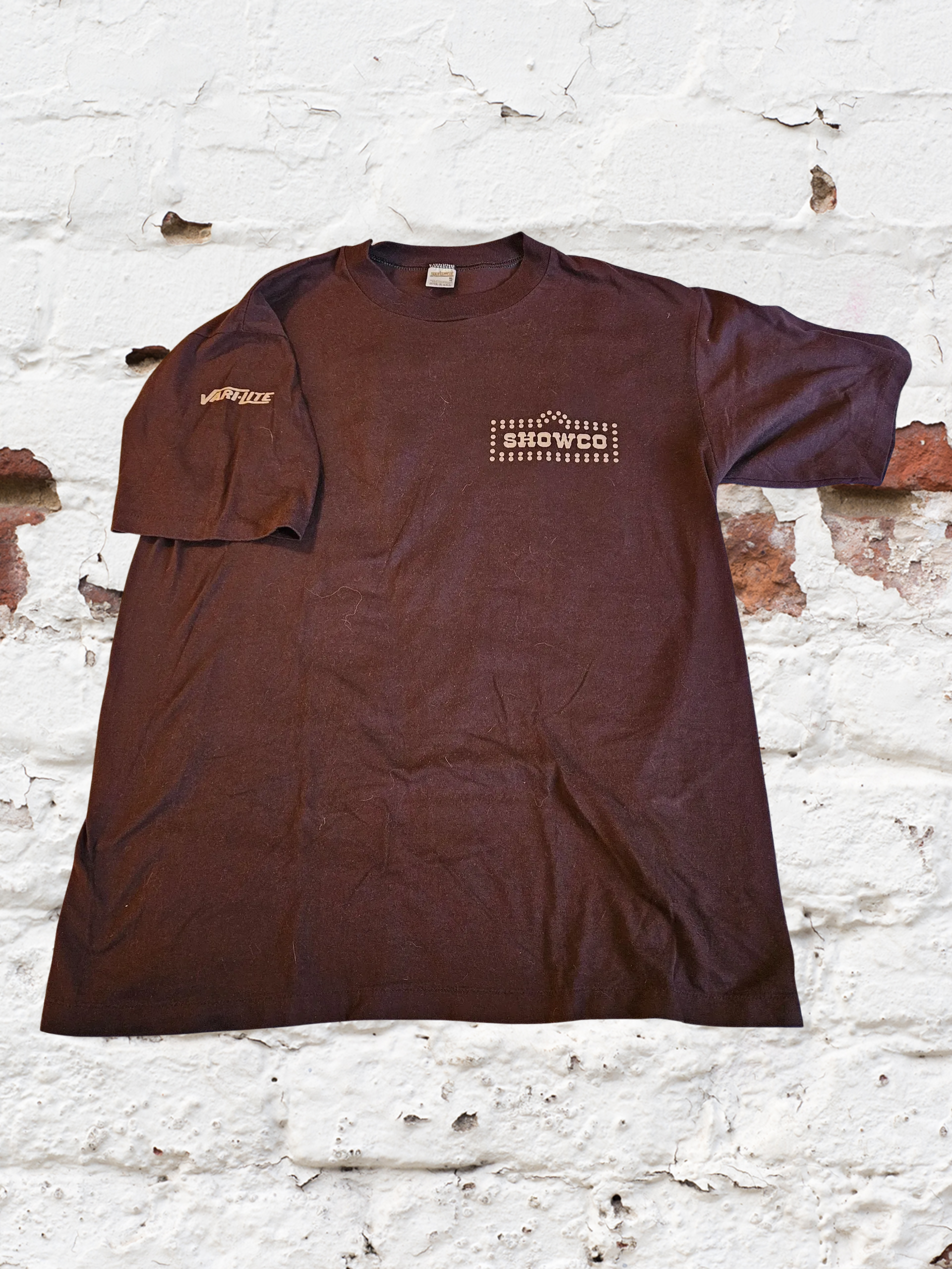 Showco - SAGA Heads or Tails - Vari-Lite - 1983 shirt - courtesy of Mike Ponczek