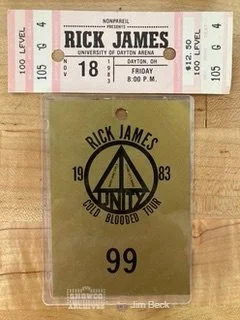Rick James 1983 pass and stub 