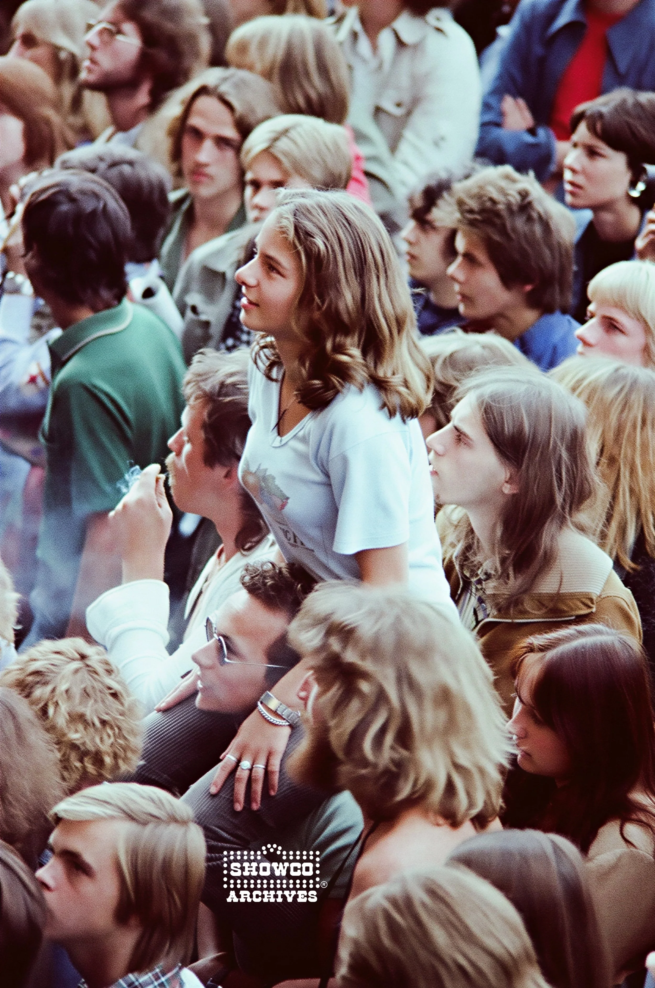 Crowd at Summertime Open Air Festival, Ulm, Germany, 1978. Courtesy of the Showco Archives.