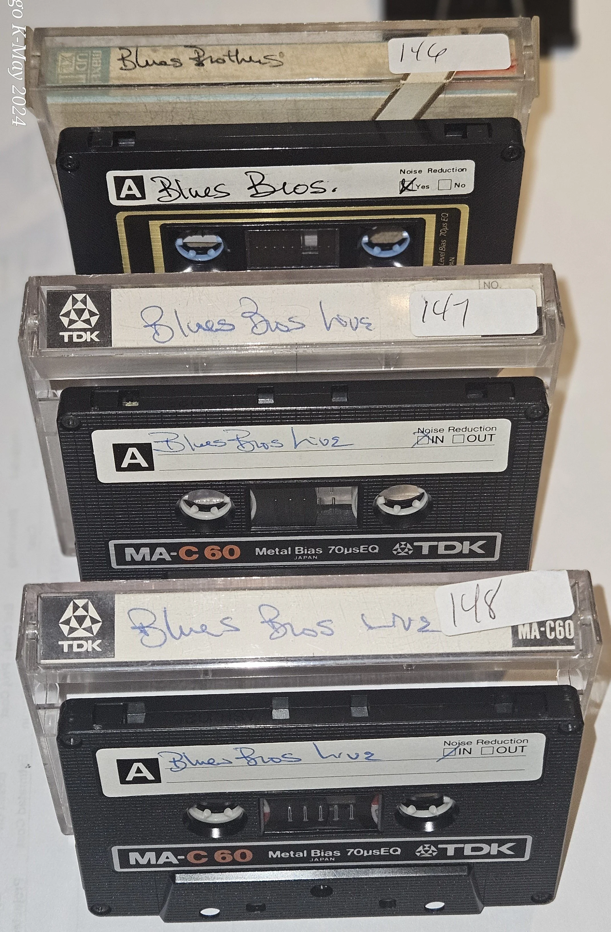 Original Blues Brothers soundboard tapes - courtesy of the late Roy Snyder