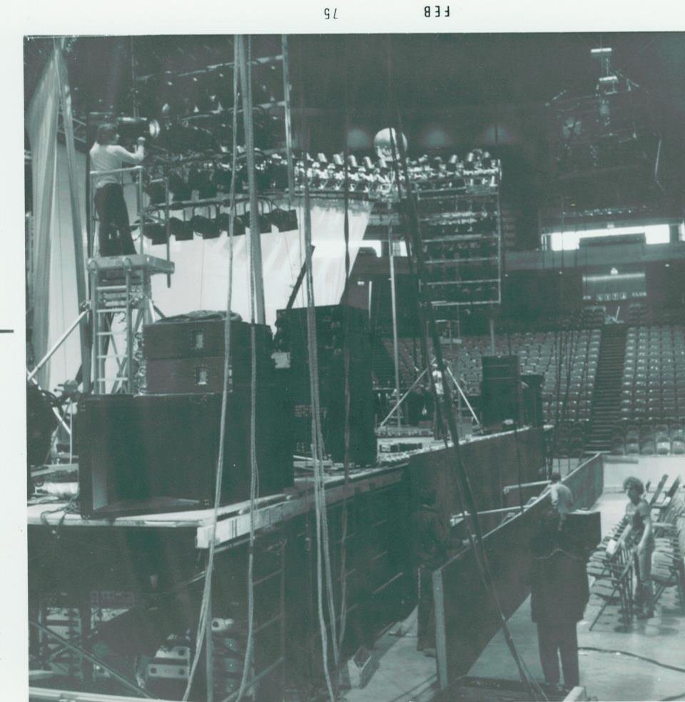 Led Zeppelin 1975 stage right