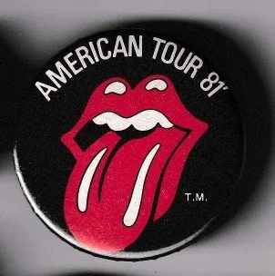Rolling Stones American Tour '81 Button