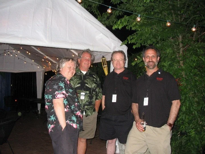 Bill Gans, JW, Mark Hughes, Bruce Schertz - Showco reunion @GACC