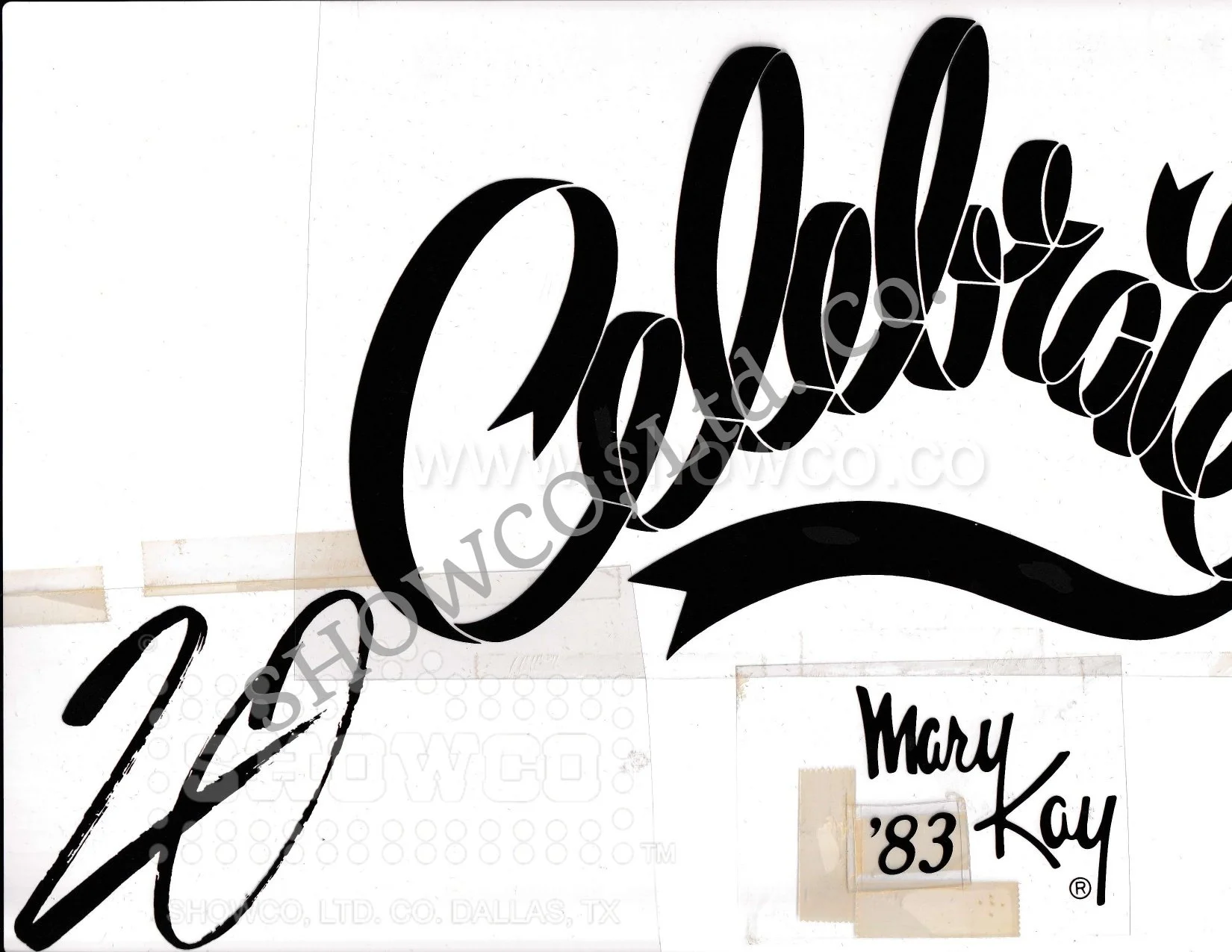 Mary Kay '83 t-shirt film positive from Denton Tom Monogram
