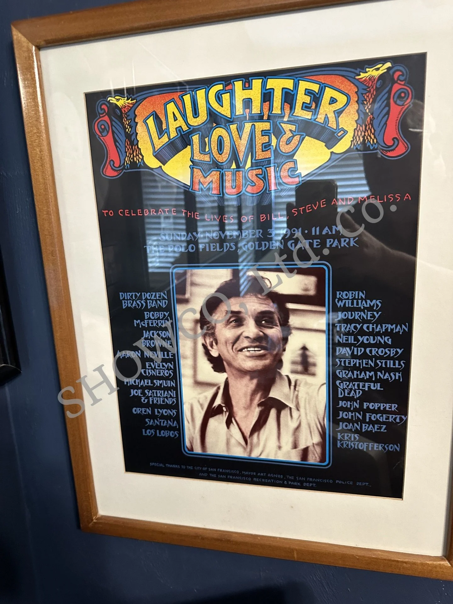 BILL GRAHAM LAUGHTER LOVE MUSIC FESTIVAL POSTER 1991.jpg