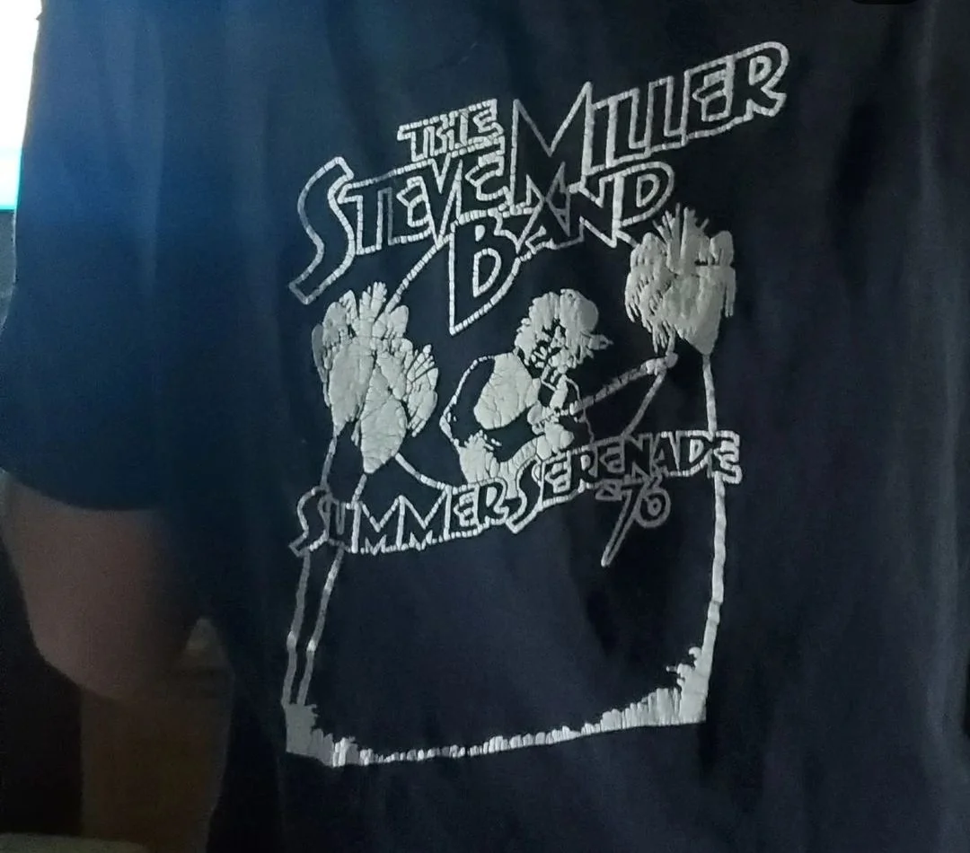 Showco The Steve Miller Band Summer Serenade 1976 shirt - courtesy of Buddy Prewitt