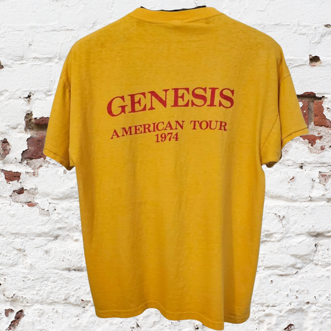 Showco Genesis 1974 American Tour Original Vintage Tee - courtesy of Schertz estate