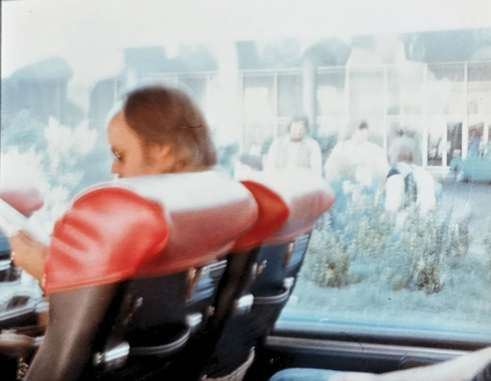 Jack Maxson on tour bus 