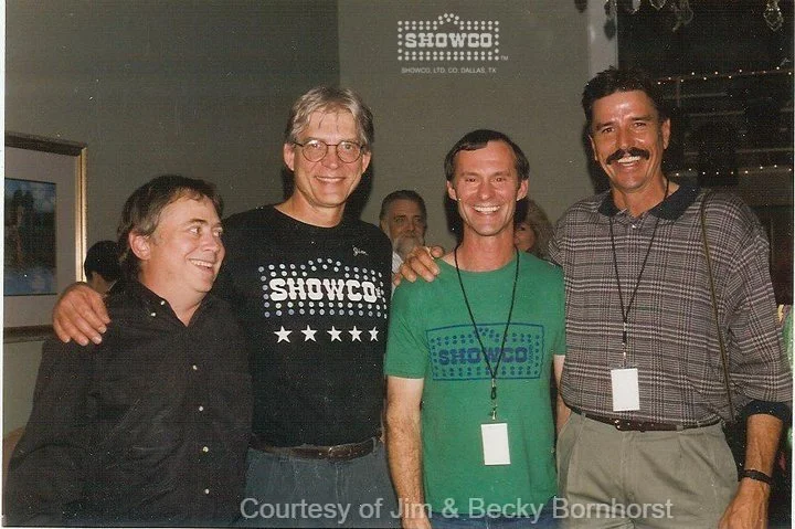 Robin Magruder, Jim Bornhorst (showco shirt), Schad, ? 
