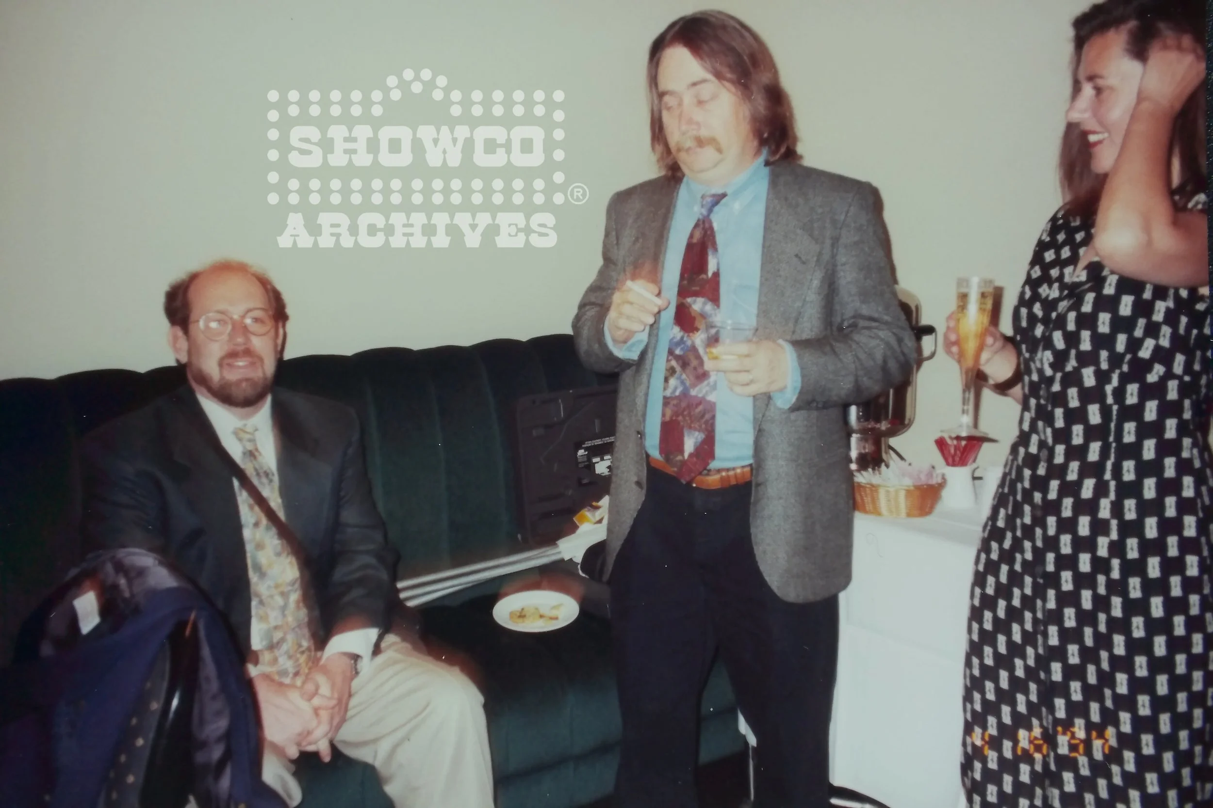 MIke Ponczek, Robin and Mary Magruder at Indigo Kretzschmar's 1994 wedding. 