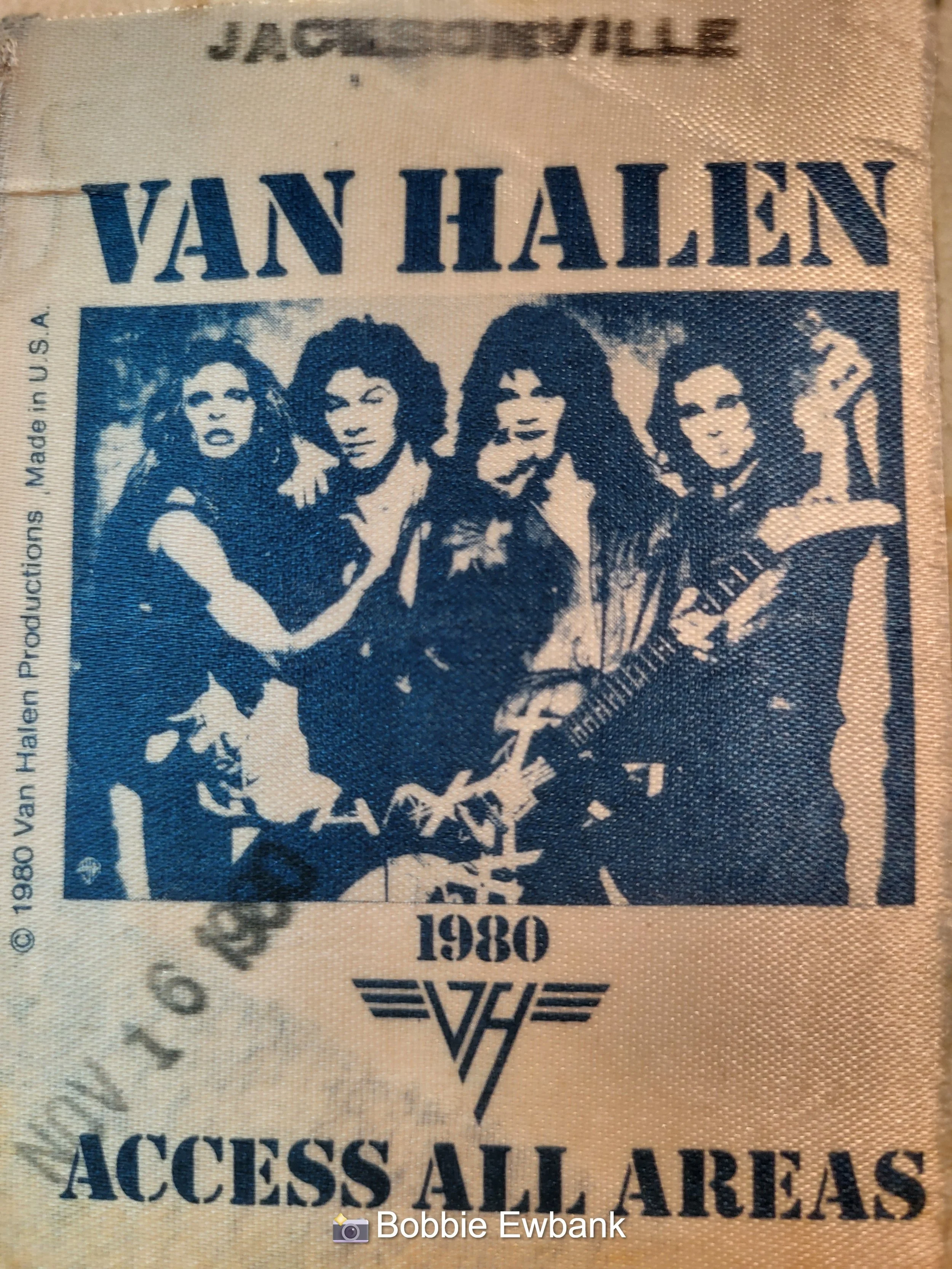11-16-1980 VAN HALEN JACKSONVILLE PASS