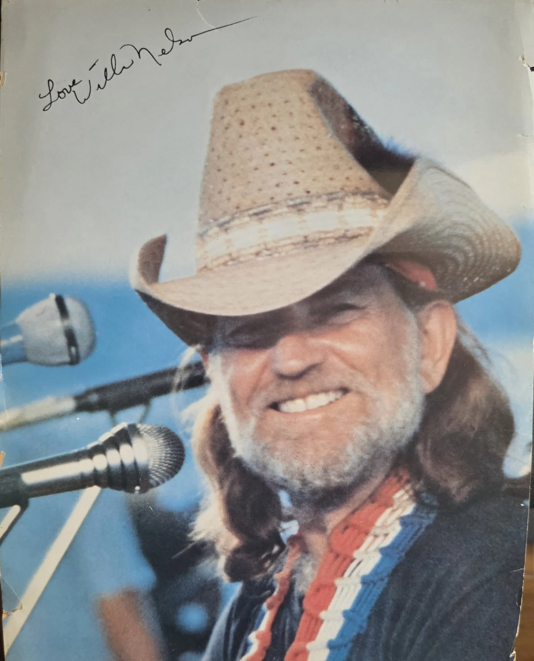 Willie Nelson autographed photo