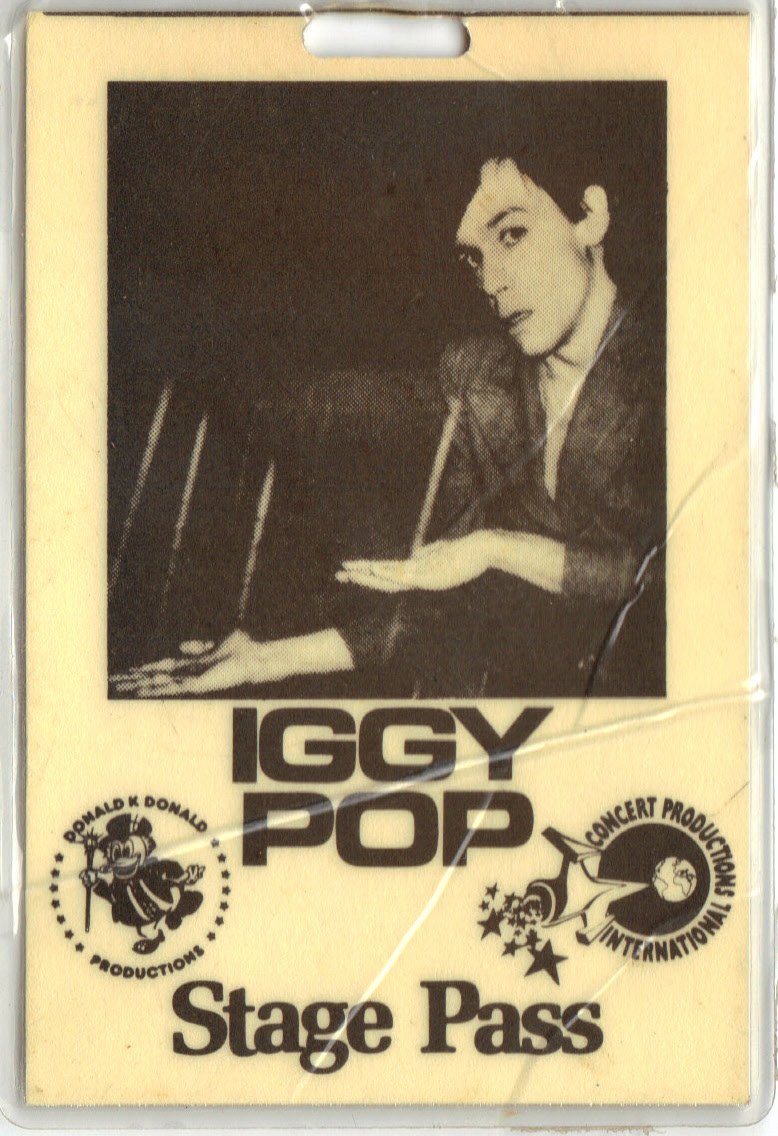 Iggy Pop Stage Pass.JPG