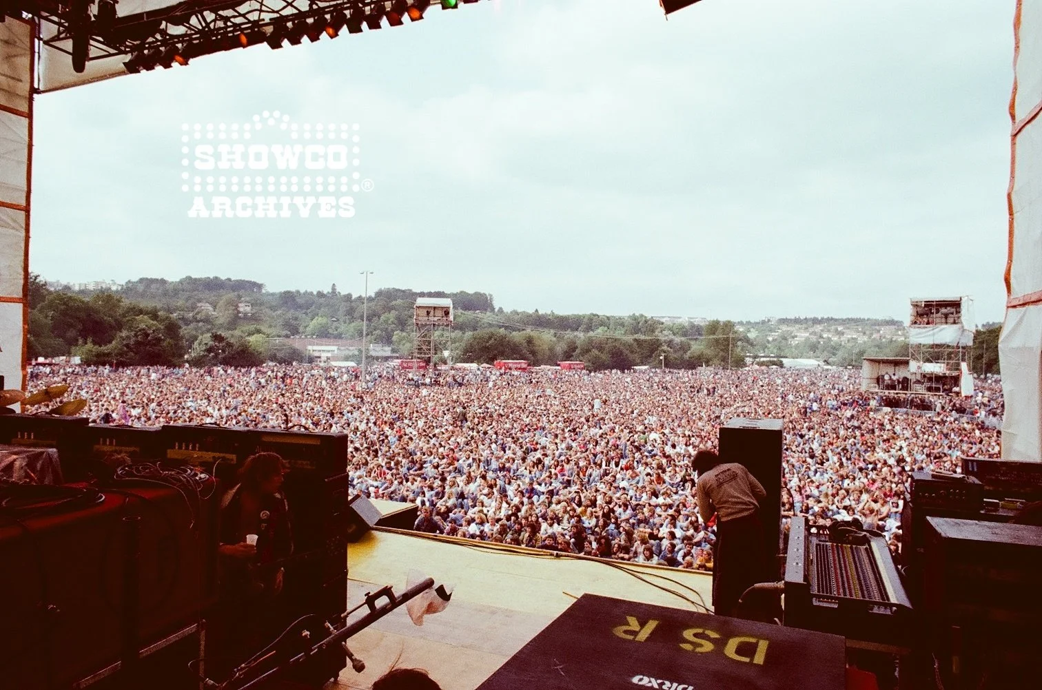 View from the stage at Summertime Open Air Festival, Ulm, Germany, 1978. Courtesy of the Showco Archives.