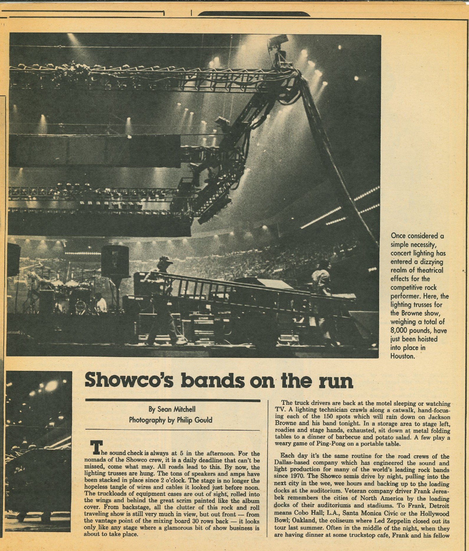 March 12, 1978 Dallas Times Herald Sunday Insert Cover 'Showco lights up their lives' article p.3